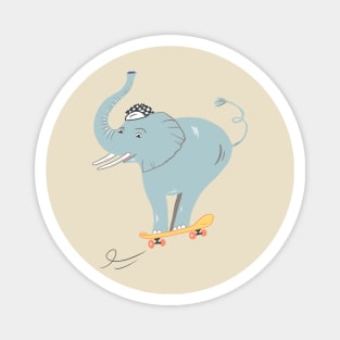 Elephant skater Magnet